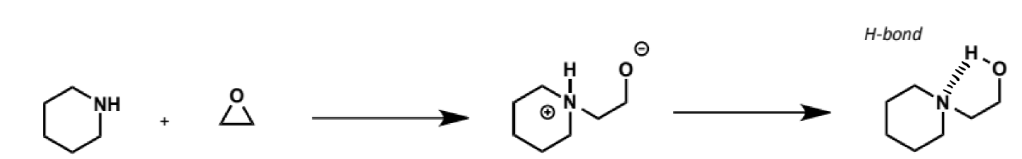 <p>epoxides</p><p>reactions are more easily controlled in terms of over-alkylation (nucleophilicity of amino alcohol product is attenuated by hydrogen bonding)</p>