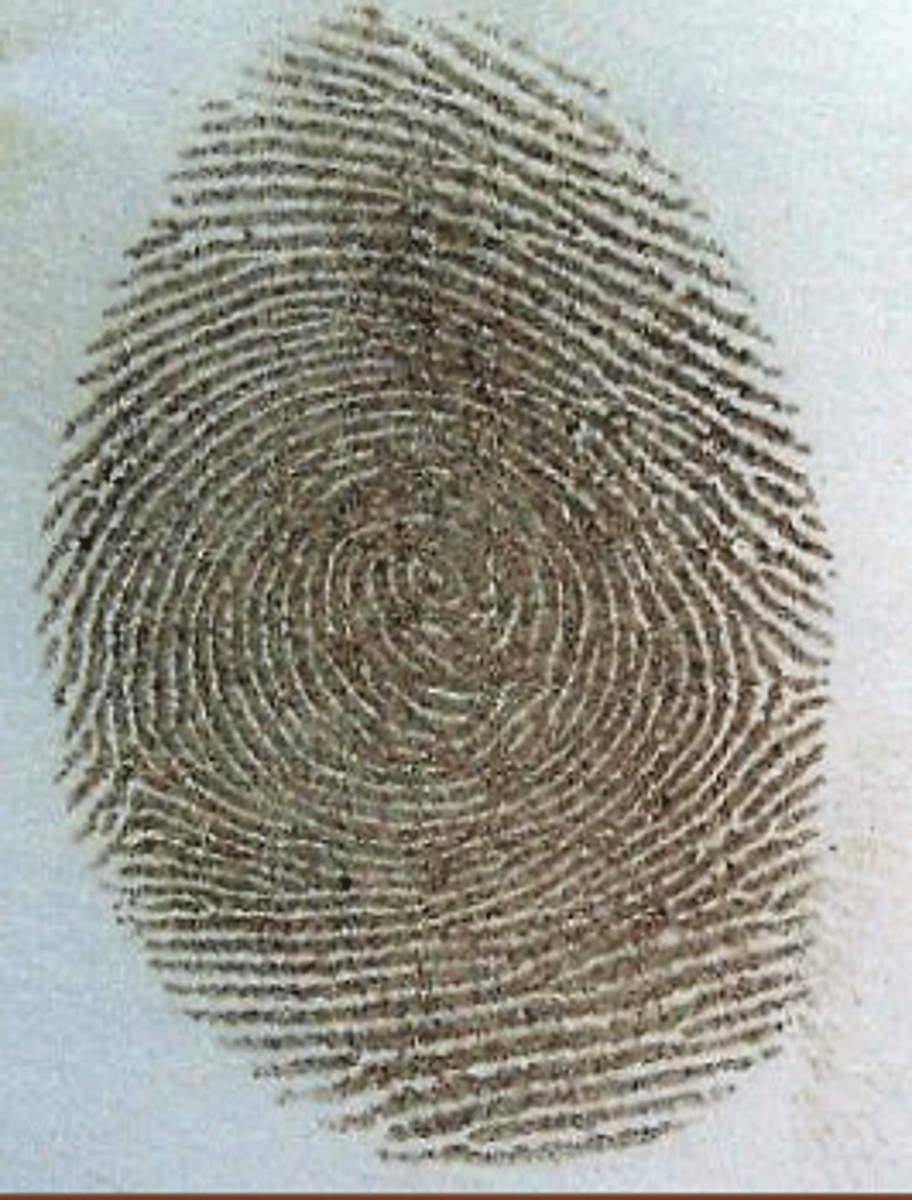 <p>-The fumes react with oils and fats in the print</p><p>-Temporary yellow-brown color</p><p>-Highly toxic, must use fume hood</p>