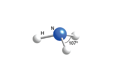 <p>3 bonds, 1 lone pair, 107 bond angle, AB3E type</p><p>Ex. NH3</p>