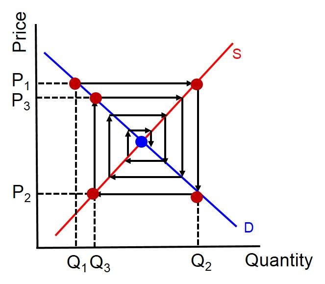 <p>Small shocks are amplified due to the producer’s behaviour </p><ul><li><p></p></li></ul><p></p>