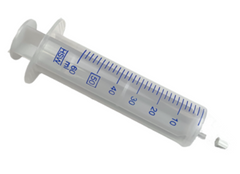 <p>60mL</p>
<p>Note: Notice that this syringe does NOT have a black rubber stopper. The black ones have lubricant that is spermicidal</p>