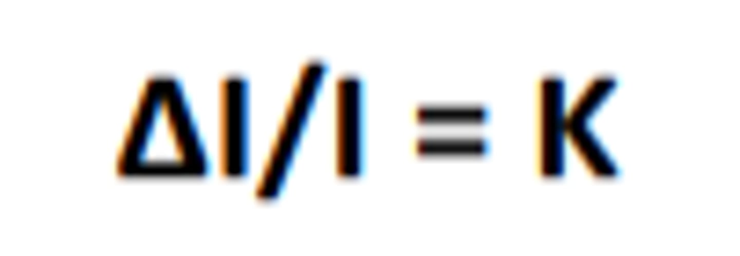 <p>law expresseing the constant relationship of just noticeable difference to the reference stimulus. Delta I is the JND, I is the reference stimulus, K is a constant. Applies for higher levels of background luminance where there are neural noise interactions. Visual system does not behave like an ideal detector.</p>