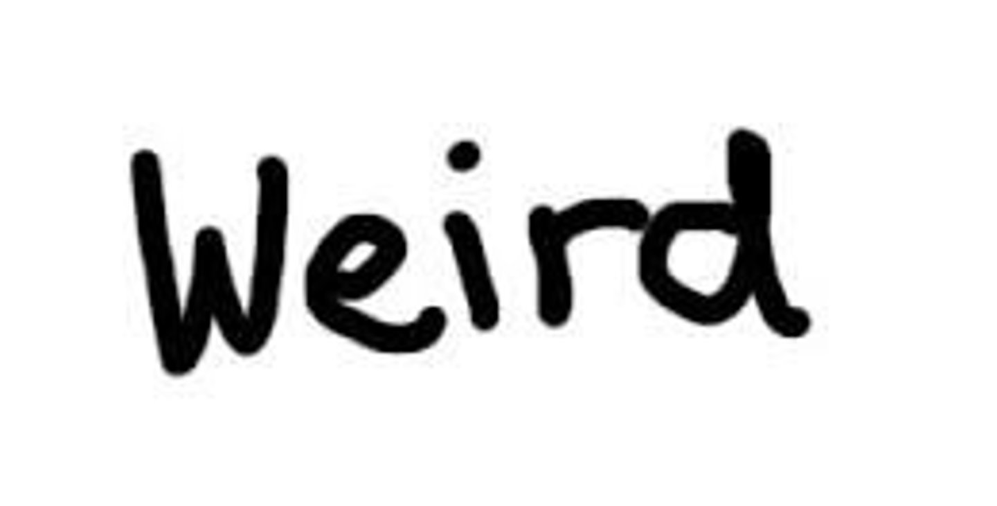 <p>weird</p>