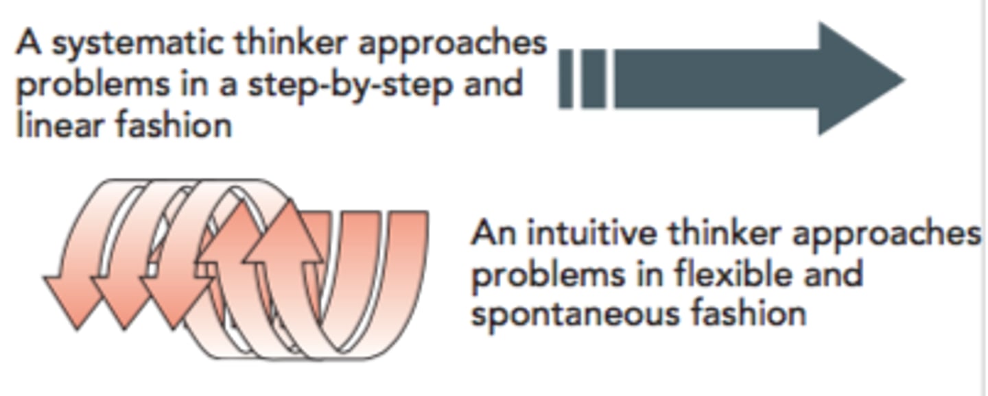 <p>approaching problems in a rational, step-by-step, and analytical fashion</p>