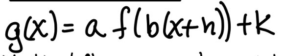 <p>reflection over x-axis if</p>