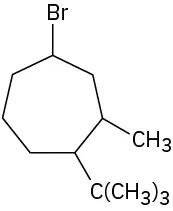 <p>Give IUPAC names for the following cycloalkanes:</p>
