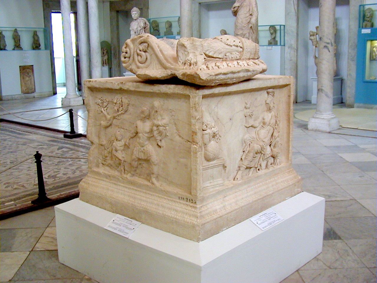 <p>Associated with the imperial cults</p><p>Shows Aeneas dragging Ascanius and Anchises</p>