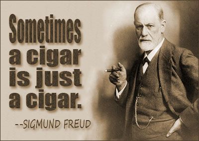 <p>Emerged in the late 1800s and believed in the <strong>unconscious mind</strong> and desire. Also in <strong>repression and fixations.</strong></p><p>He was a psychiatrist who analyzed dreams at a mental hospital for women. Believe that when we’re little, girls want to kill mom and marry dad, and the opposite for boys. He believed that women never got over their “penis envy” and that their dreams showed their unconscious desire. And sometimes they repress these feelings.</p><p><strong>“Sometimes a cigar is just a cigar”…</strong>sometimes it is a penis.</p><ul><li><p>If a guy has a big cigar, he must be compensating for something</p><ul><li><p><strong>Mnemonic: </strong>Think of the castle scene from Shrek</p></li></ul></li></ul>