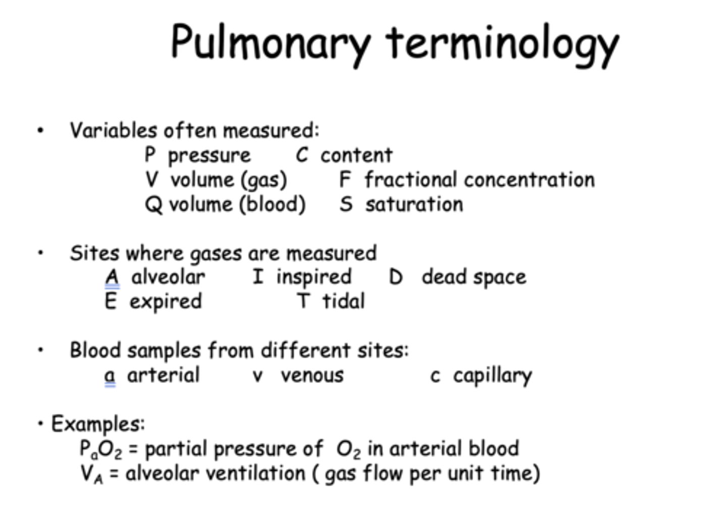 <p>Volume of blood</p>