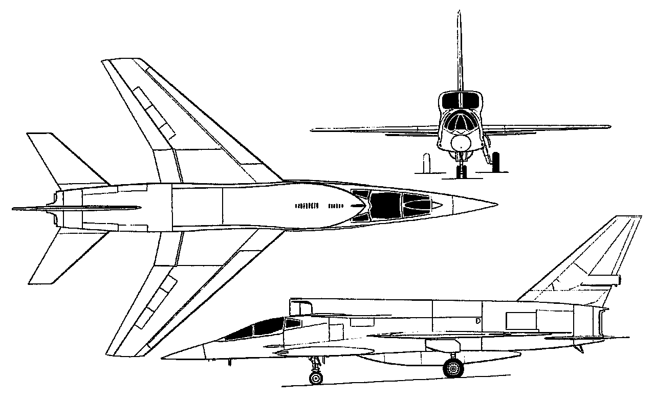 <p>Vertical tail is very close in size to the wings</p><p>Cl beta v is very large</p>