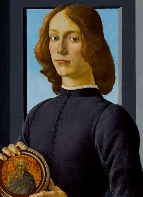 <p>Portrait of a young man holding a Roundel</p>