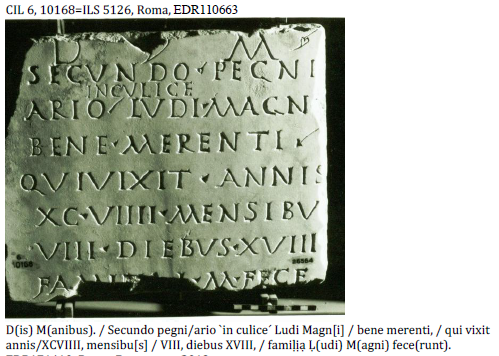 <p>CIL 6 = ILS, Roma</p>