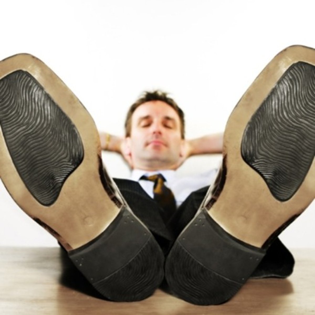 <p>(adj.) self-satisfied; overly content</p>