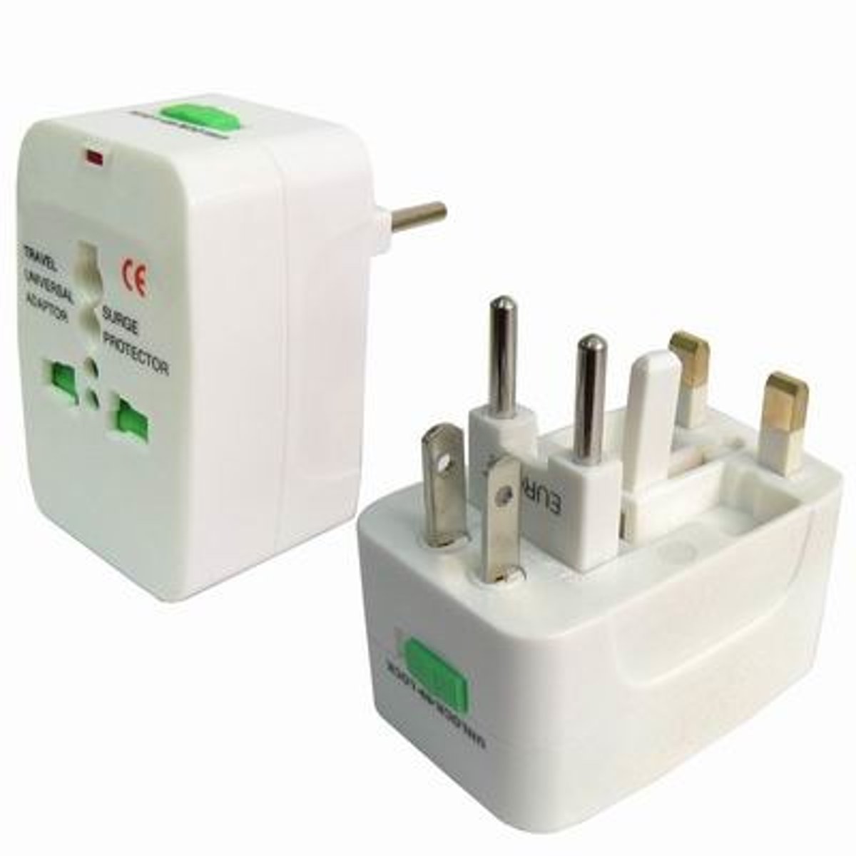 <p>Changes the plug shape or voltage to fit a socket</p>