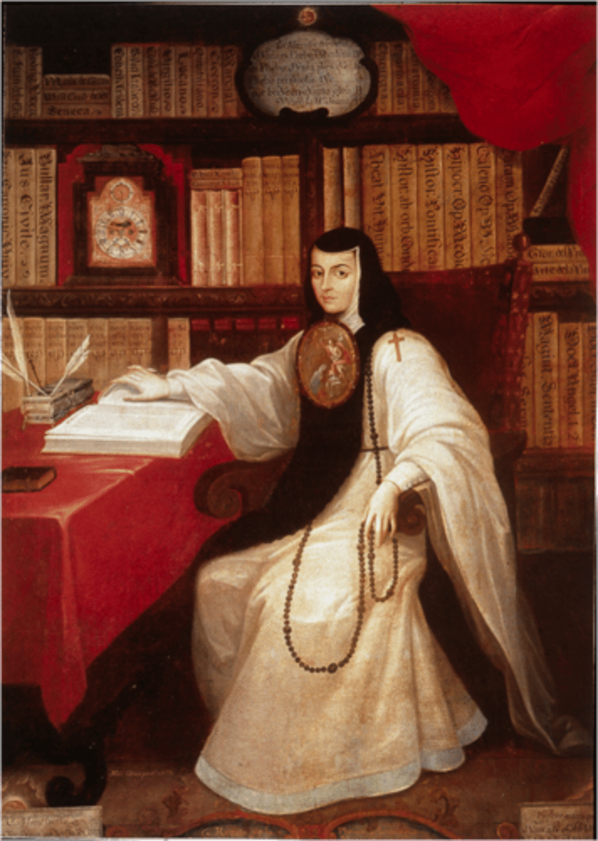 <p>Portrait of Sor Juana Ines de la Cruz.</p>