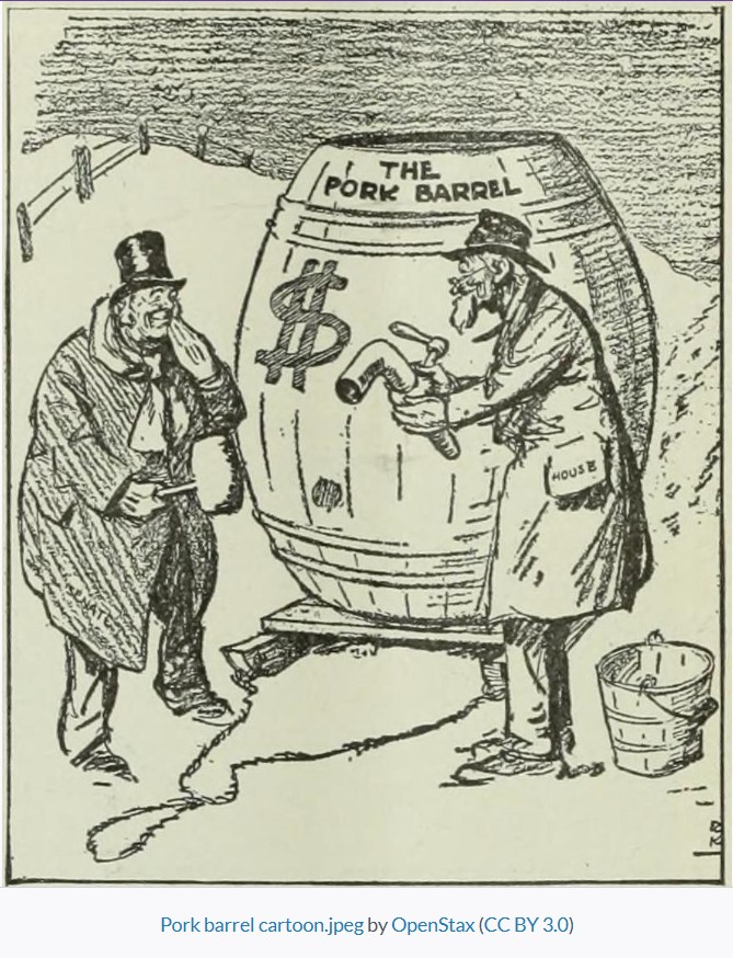 <p><span><span>What connection does pork-barrel legislation have to the practice of logrolling in Congress?</span></span></p>