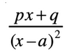 <p>convert to partial fractions</p>