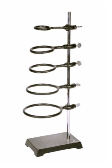 <p>used to hold beakers upright</p>