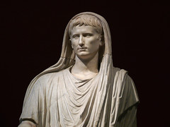 <p>Julius Caesar&apos;s grandnephew, later known as Augustus. By defeating Mark Antony, he gained rule of all roman lands. He was Rome&apos;s first true emperor.</p>