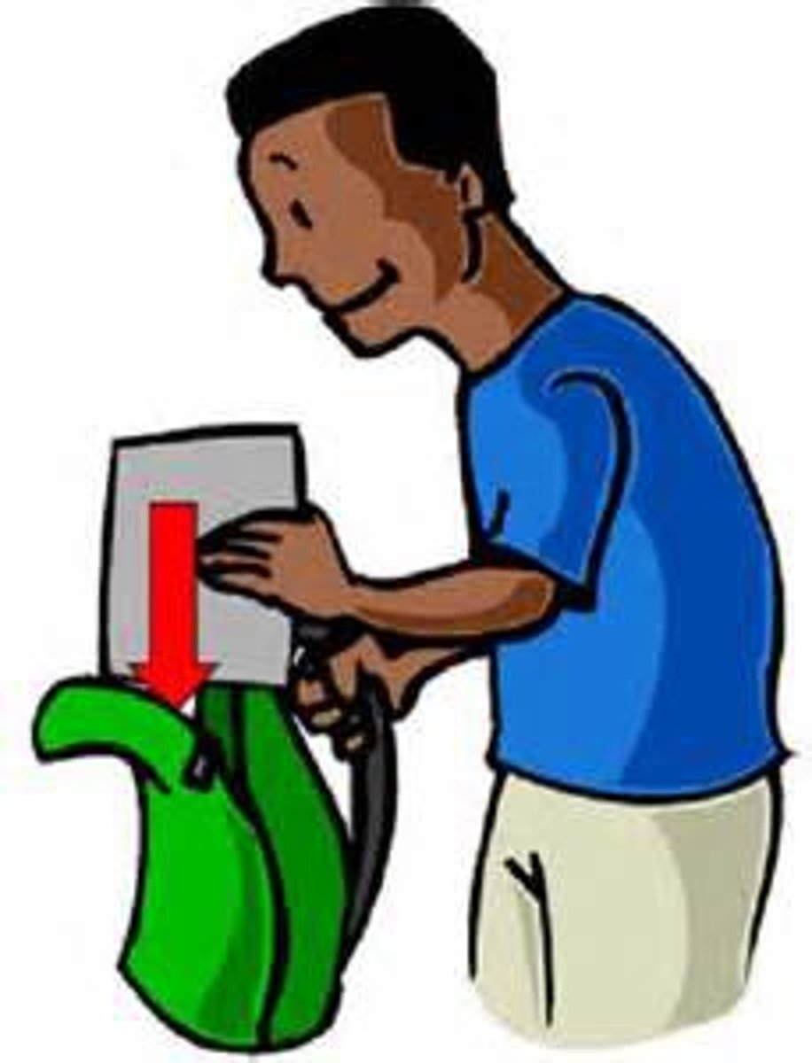 <p>to move something into a particular place or position</p>