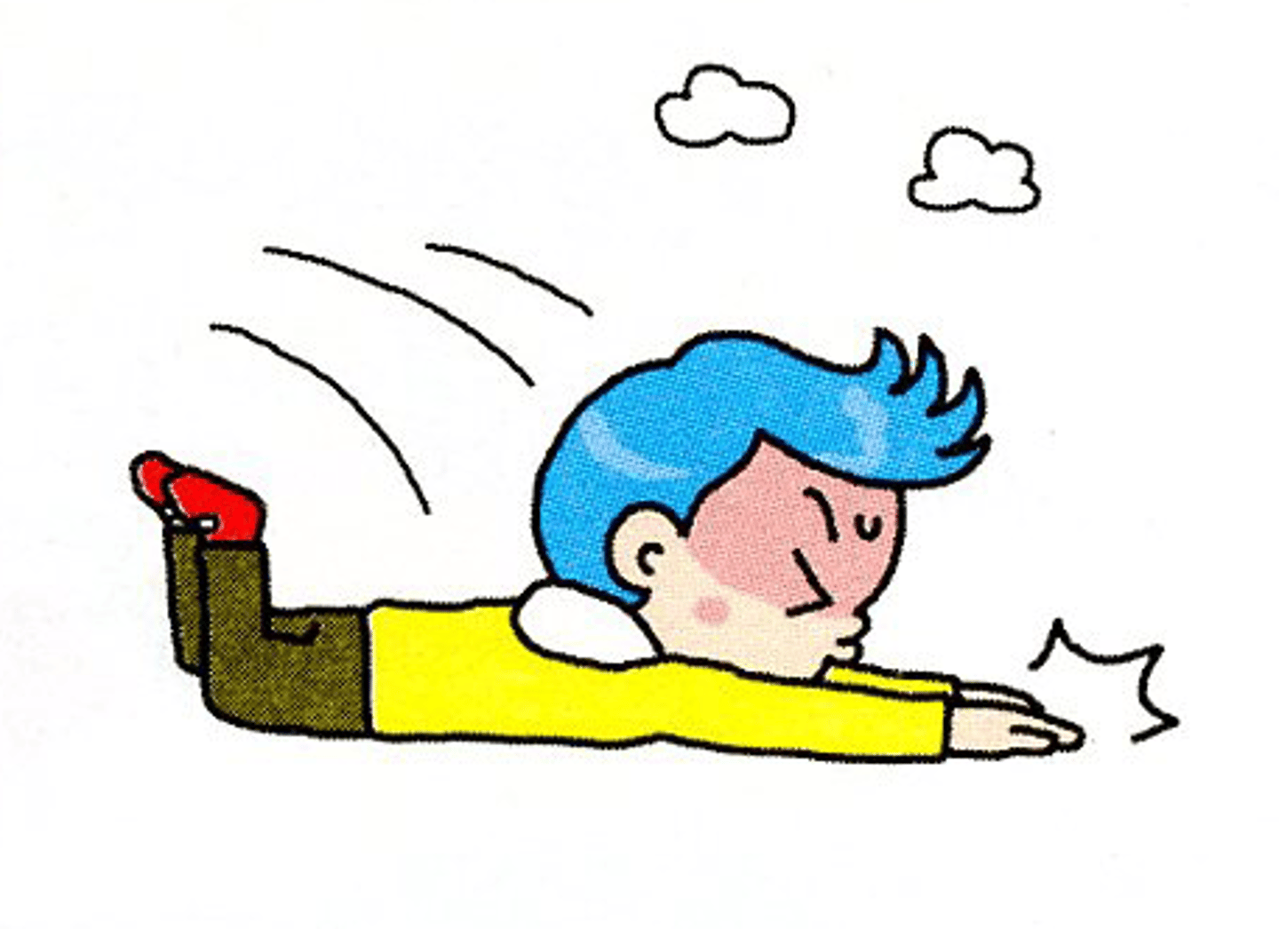 <p>to fall (over); to trip (over)</p>