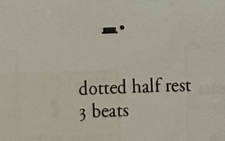 <p>Dotted half rest - 3 beats</p>