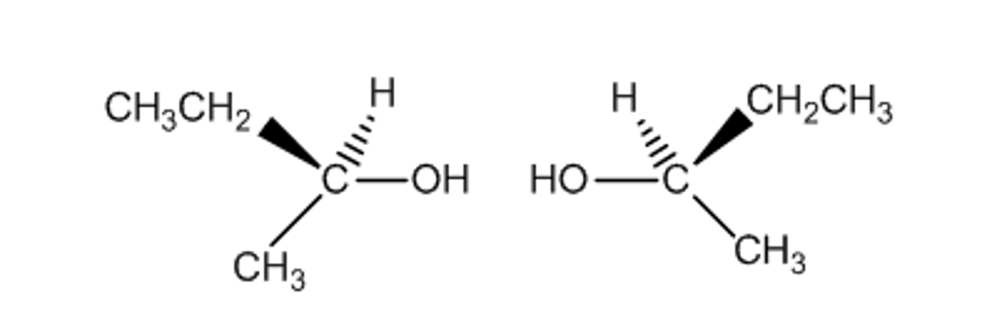 <p>mirror images of the same molecule (Stereo)</p>