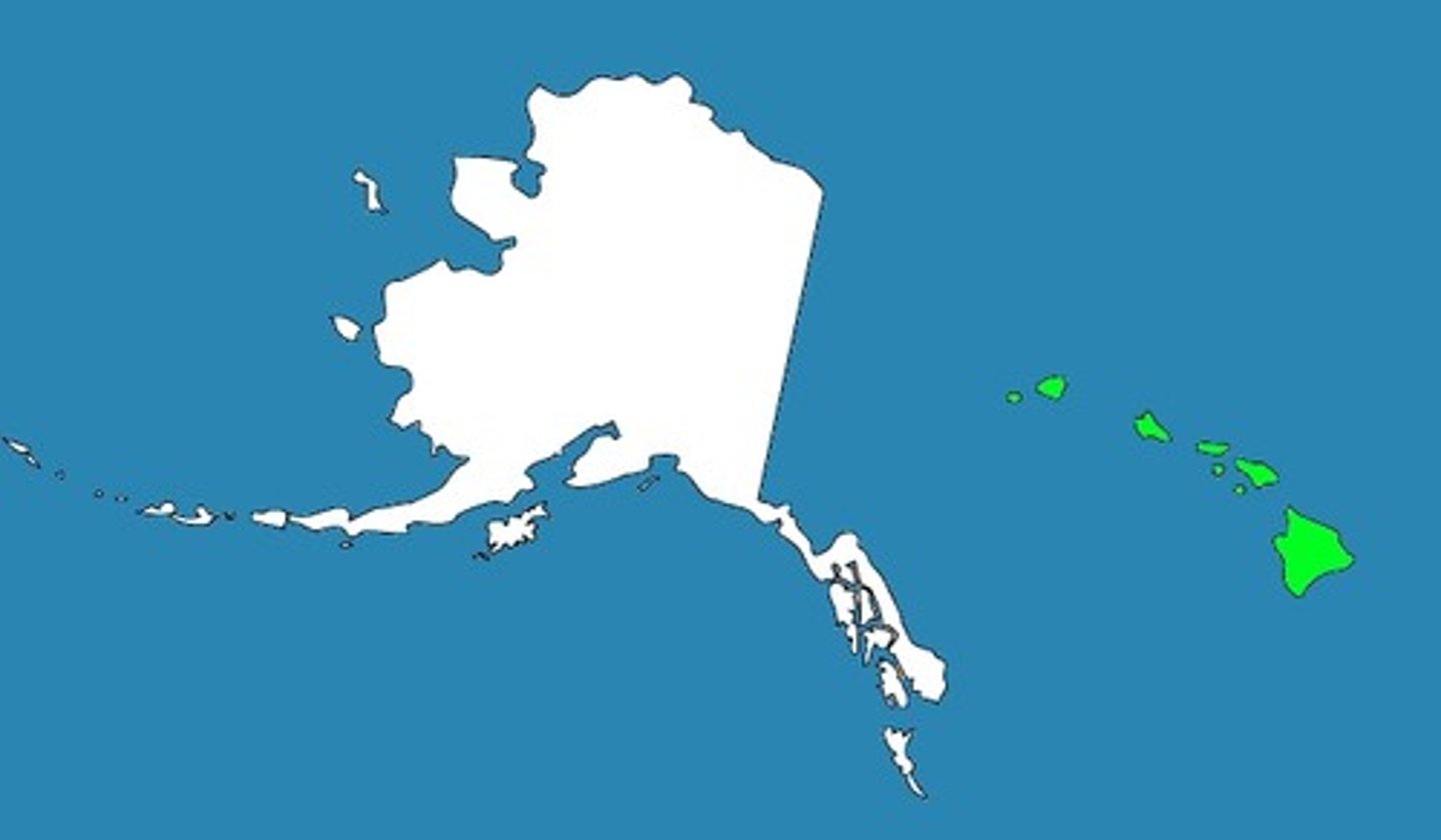 <p>Juneau and Honolulu</p>