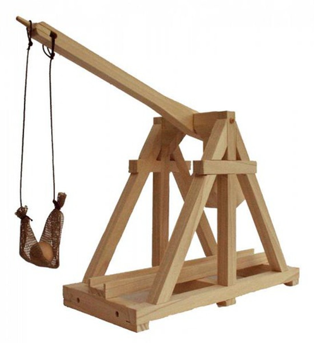<p>A trebuchet launches a projectile because of which law?</p>