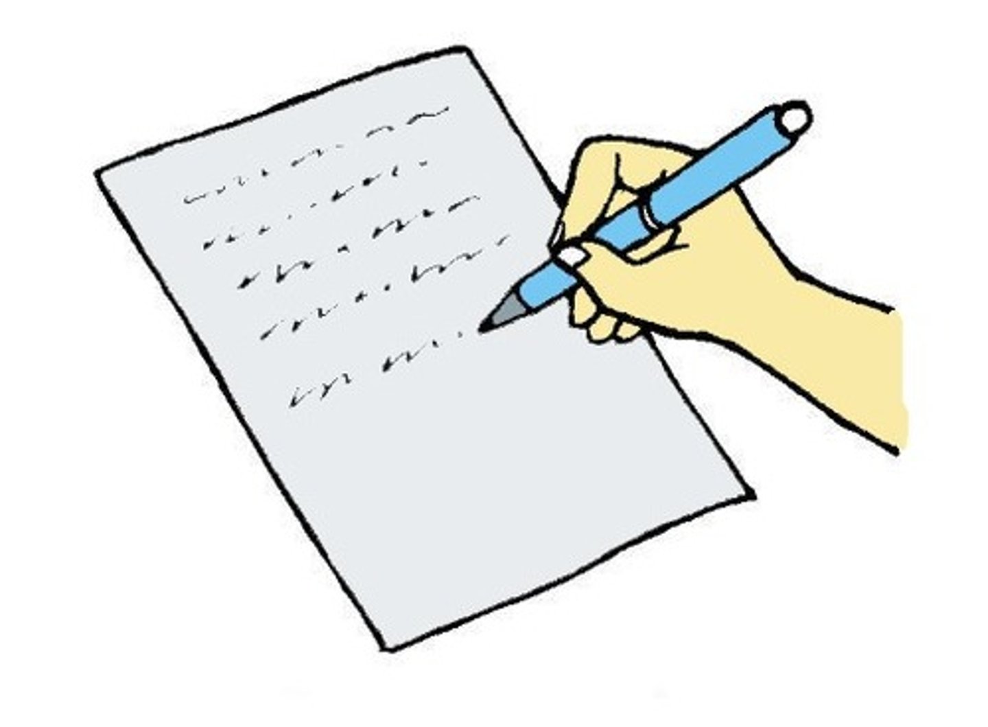 <p>to write</p>