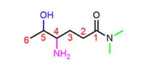 <p>Where should you place carbon 1 on this molecule </p>