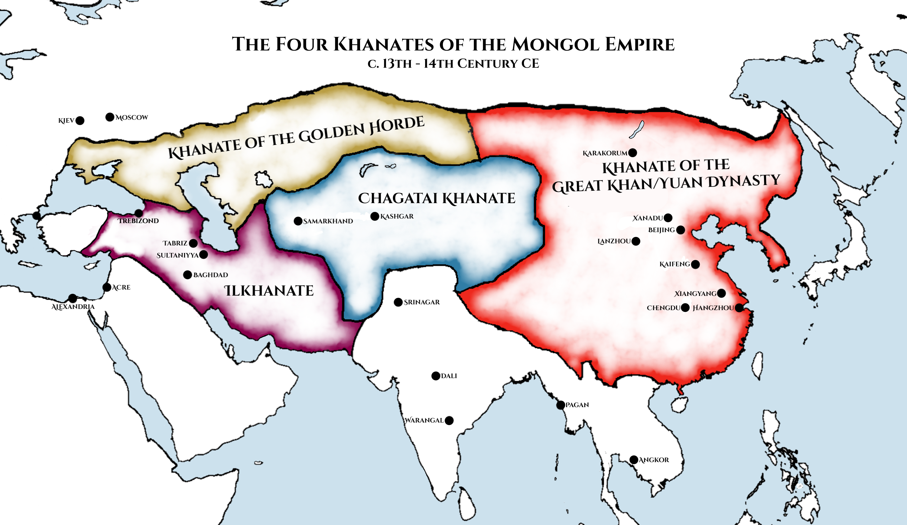 The Four Mongol Khanates