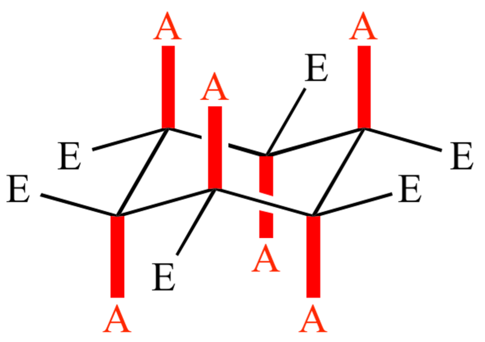 <p>equatorial position</p>