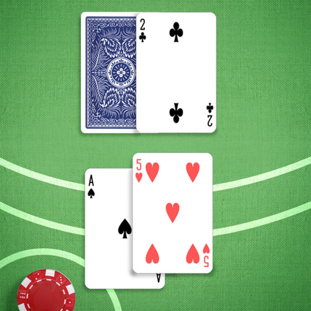 <p>You: 16</p><p>Dealer's Upcard: 2</p>