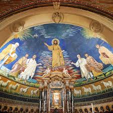 <p>EARLY CHRISTIAN AND BYZANTINE ART</p><ul><li><p>Christ between two angels, St. Virtutis + bishop</p></li><li><p>Christ returns to judge and rule</p></li><li><p>crown —> earthly rule</p></li><li><p>book —> New Testament Doctrine</p></li><li><p>orb —> earth as circular planet&nbsp;“round earth&nbsp;</p></li></ul><p></p>