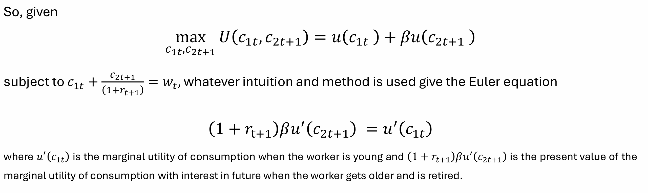 <p>What does the Euler equation tell us?</p>