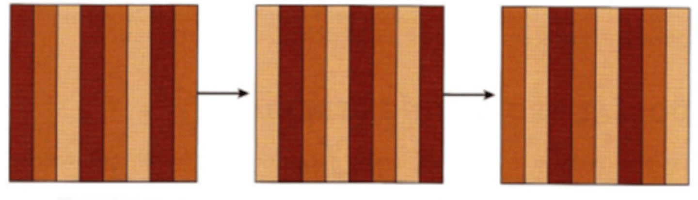 <p>stimulus containing bars of color of all the same luminance levels. Motion perception of these types of stimulus suggest the role of the parvocellular pathway in coding motion.</p>
