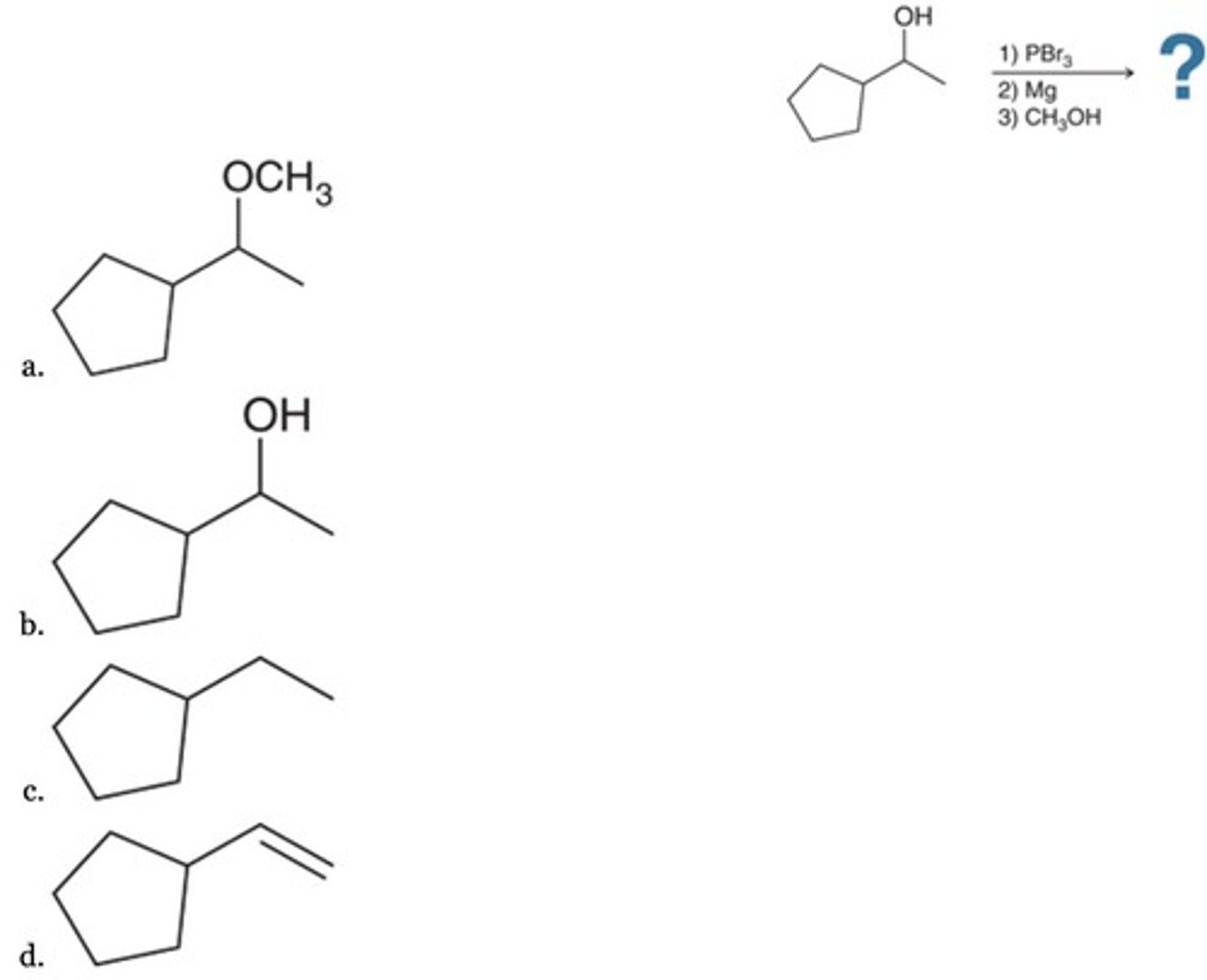 <p>Predict the major product of the following sequence of reactions.</p>
