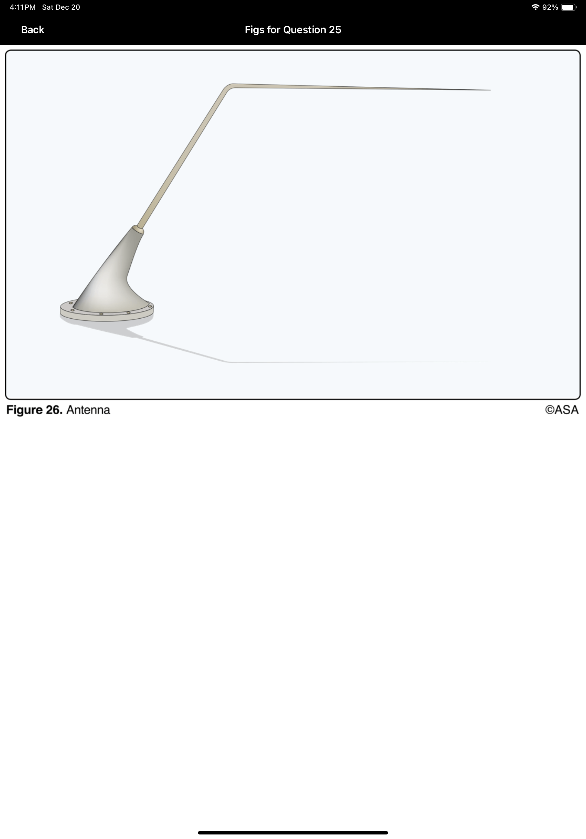 <p>(Refer to Figure 26.) Where is the strongest signal for this antenna?</p>