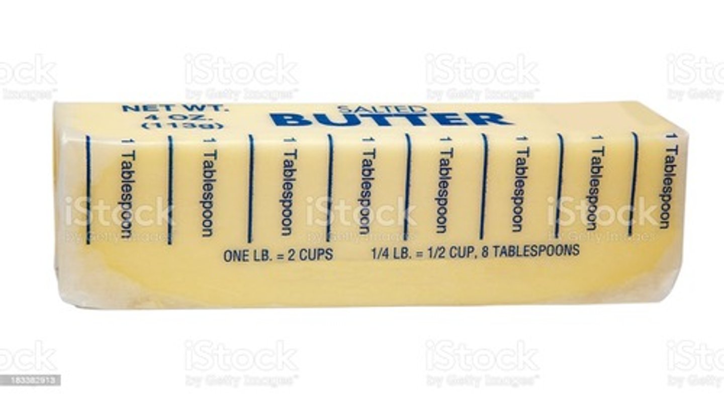 <p>8 tablespoons</p>