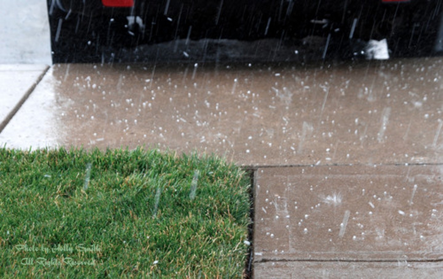 <p>it is hailing</p>