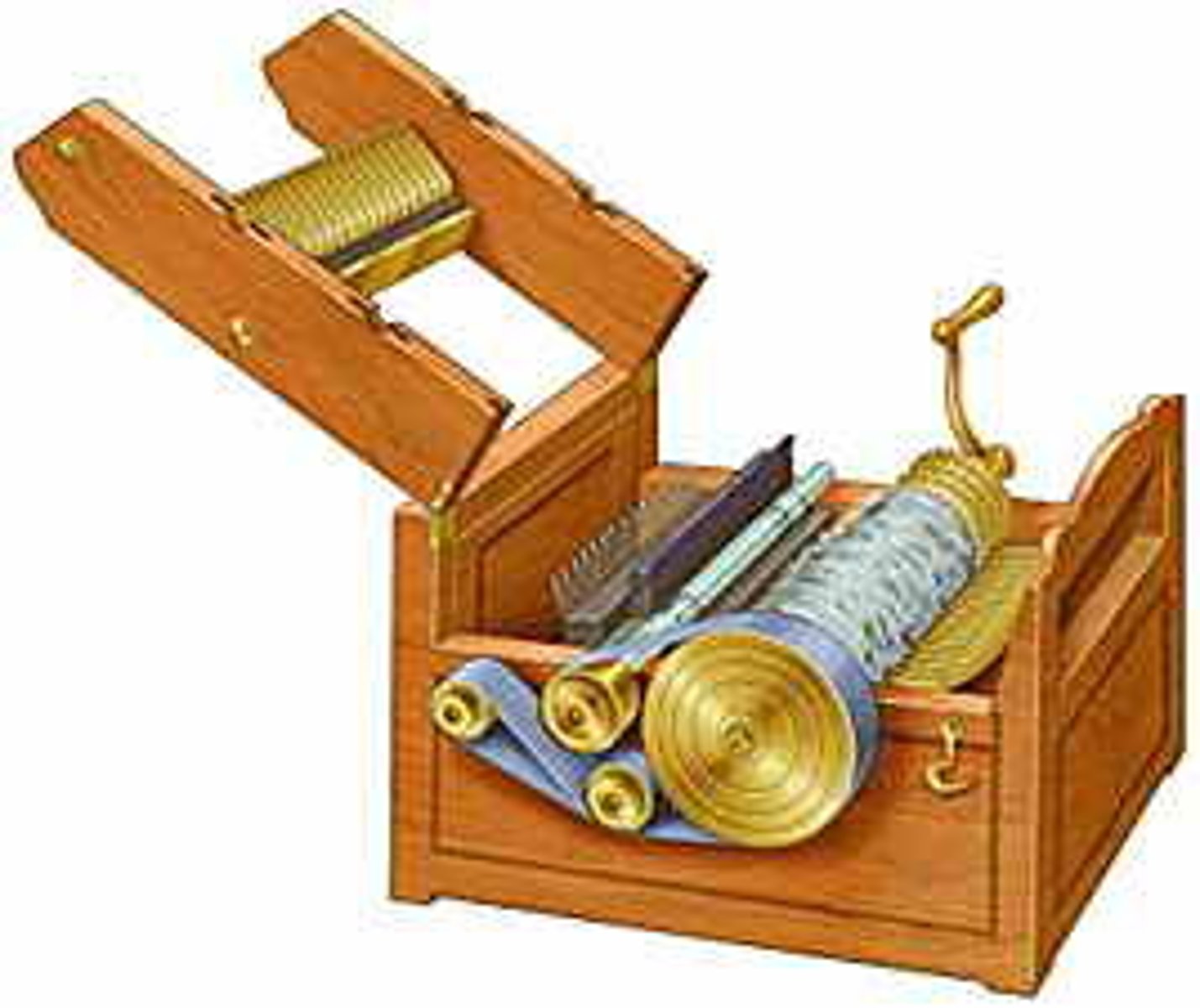 <p>a machine used for separating the seeds from cotton fibers that was invented in 1793.</p>