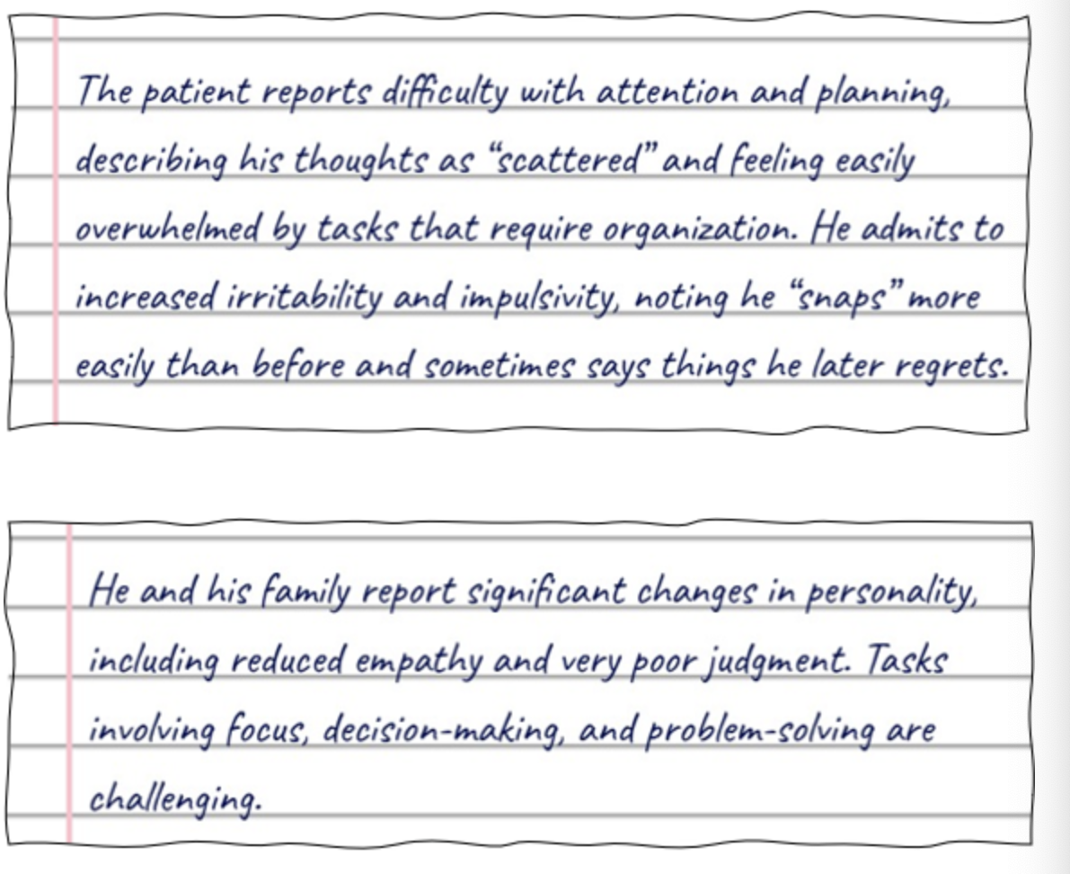 <p>read this and find out which part of the brain is malfunctioning</p>