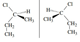 <p>are these figures chiral or achiral</p>