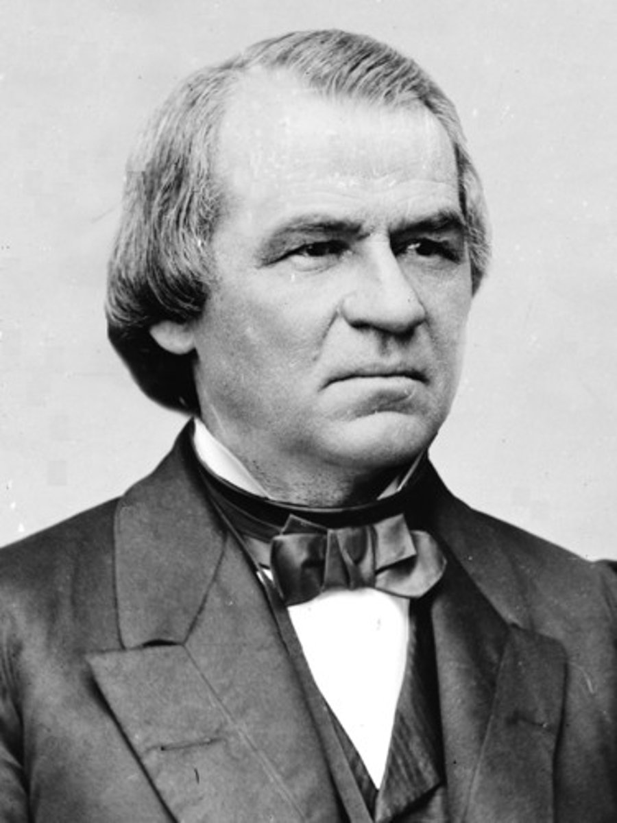 <p>17th president of the United States, came to office after Lincoln's assassination and opposed Radical Republicans; he was impeached.</p>