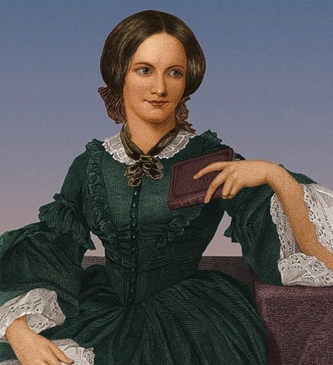 <p>Not as illustrated since Jane's already pretty miserable at Gateshead, but seen through her initial hesitation to go</p>