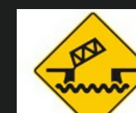 Warning sign: Bridge opening sign

\
