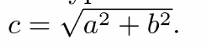 <p>a² + b² = c² or </p>