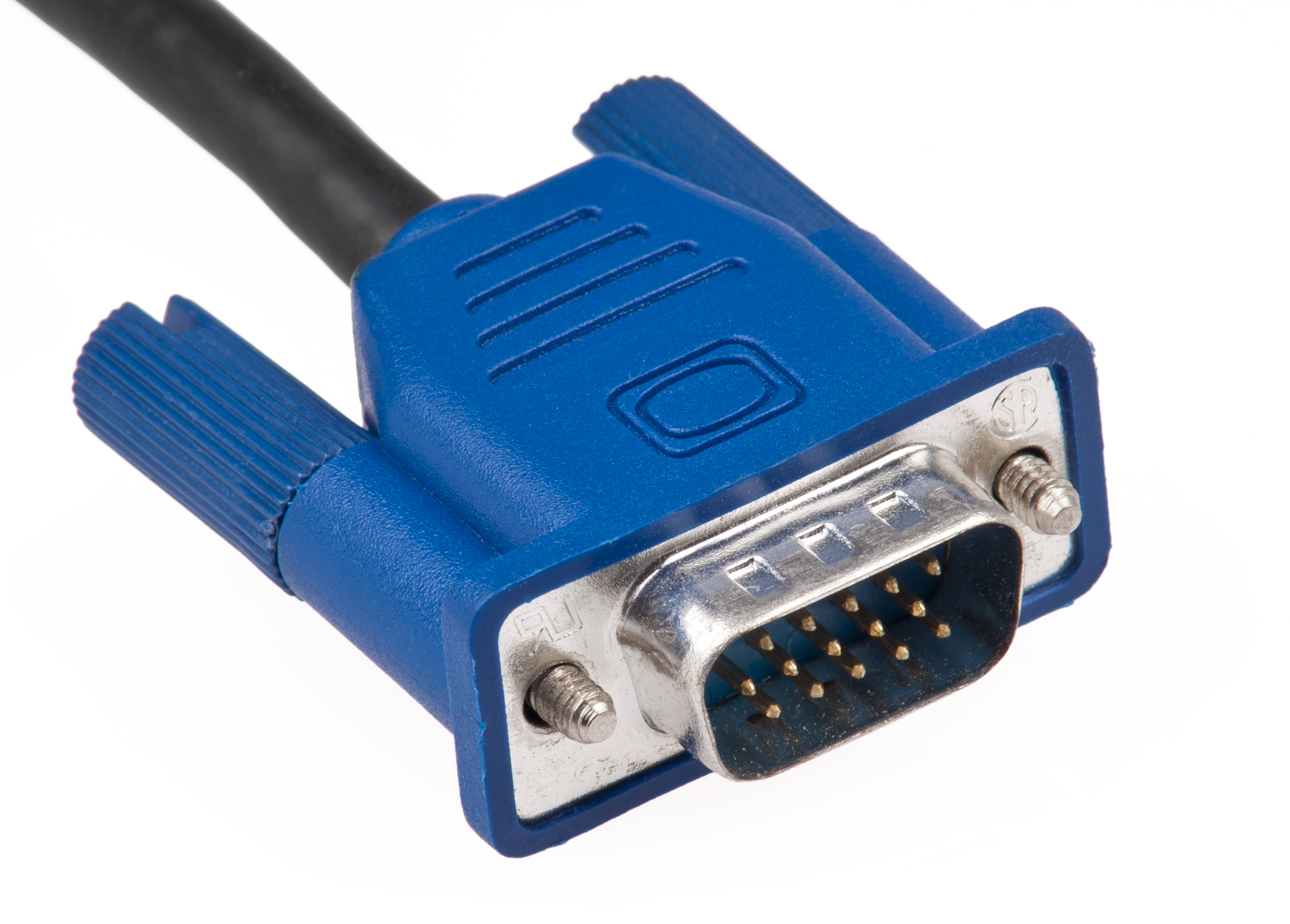 <p>What is this cable? It used a 15-pin standard analog video interface port, and is usually blue!</p>