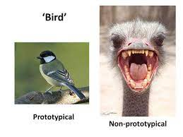 <p>Textbook: A mental image or best example of a category. Matching new items to a prototype provides a quick and easy method for sorting items into categories.<br>Mine:</p><p>Retrieval Cues:<br>-As when comparing feathered creatures to a prototypical bird, such as a robin</p>